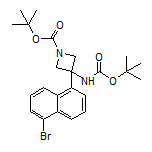 3-(5-溴-1-萘基)-N,1-二-Boc-3-氨基氮杂环丁烷