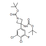 N,1-二-Boc-3-氨基-3-(3,4-二氯-5-氟苯基)氮杂环丁烷