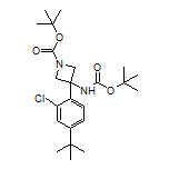 N,1-二-Boc-3-氨基-3-[4-(叔丁基)-2-氯苯基]氮杂环丁烷