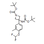 N,1-二-Boc-3-氨基-3-[4-(二氟甲氧基)-3-甲基苯基]氮杂环丁烷