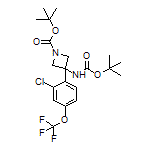 N,1-二-Boc-3-氨基-3-[2-氯-4-(三氟甲氧基)苯基]氮杂环丁烷