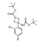 N,1-二-Boc-3-氨基-3-(2-氯-4-氟苯基)氮杂环丁烷