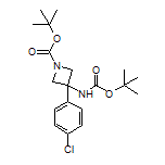 N,1-二-Boc-3-氨基-3-(4-氯苯基)氮杂环丁烷