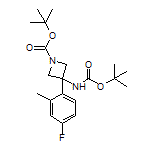 N,1-二-Boc-3-氨基-3-(4-氟-2-甲基苯基)氮杂环丁烷