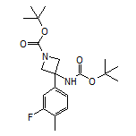 N,1-二-Boc-3-氨基-3-(3-氟-4-甲基苯基)氮杂环丁烷