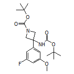 N,1-二-Boc-3-氨基-3-(3-氟-5-甲氧基苯基)氮杂环丁烷