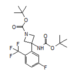 N,1-二-Boc-3-氨基-3-[5-氟-2-(三氟甲基)苯基]氮杂环丁烷