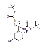 N,1-二-Boc-3-氨基-3-(5-氯-2-氟苯基)氮杂环丁烷