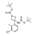 N,1-二-Boc-3-氨基-3-(3-氯-2-甲基苯基)氮杂环丁烷
