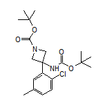 N,1-二-Boc-3-氨基-3-(2-氯-5-甲基苯基)氮杂环丁烷