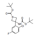N,1-二-Boc-3-氨基-3-(2-氯-5-氟苯基)氮杂环丁烷