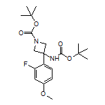 N,1-二-Boc-3-氨基-3-(2-氟-4-甲氧基苯基)氮杂环丁烷