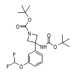 N,1-二-Boc-3-氨基-3-[3-(二氟甲氧基)苯基]氮杂环丁烷