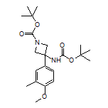 N,1-二-Boc-3-氨基-3-(4-甲氧基-3-甲基苯基)氮杂环丁烷