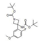N,1-二-Boc-3-氨基-3-(2-氟-5-甲氧基苯基)氮杂环丁烷