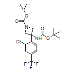 N,1-二-Boc-3-氨基-3-[2-氯-4-(三氟甲基)苯基]氮杂环丁烷