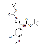 N,1-二-Boc-3-氨基-3-(3-氯-4-甲氧基苯基)氮杂环丁烷