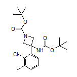 N,1-二-Boc-3-氨基-3-(2-氯-3-甲基苯基)氮杂环丁烷