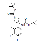 N,1-二-Boc-3-氨基-3-(3,4-二氟-2-甲基苯基)氮杂环丁烷