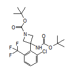 N,1-二-Boc-3-氨基-3-[2-氯-6-(三氟甲基)苯基]氮杂环丁烷