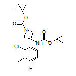 N,1-二-Boc-3-氨基-3-(2-氯-4-氟-3-甲基苯基)氮杂环丁烷
