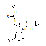 N,1-二-Boc-3-氨基-3-(3-甲氧基-5-甲基苯基)氮杂环丁烷