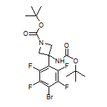 3-(4-溴-2,3,5,6-四氟苯基)-N,1-二-Boc-3-氨基氮杂环丁烷
