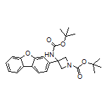 N,1-二-Boc-3-氨基-3-(二苯并[b,d]呋喃-3-基)氮杂环丁烷