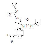 N,1-二-Boc-3-氨基-3-[3-(二氟甲基)苯基]氮杂环丁烷