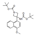 N,1-二-Boc-3-氨基-3-(4-甲氧基-1-萘基)氮杂环丁烷