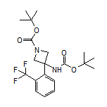 N,1-二-Boc-3-氨基-3-[2-(三氟甲基)苯基]氮杂环丁烷