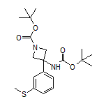 N,1-二-Boc-3-氨基-3-[3-(甲硫基)苯基]氮杂环丁烷