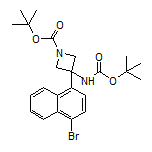3-(4-溴-1-萘基)-N,1-二-Boc-3-氨基氮杂环丁烷