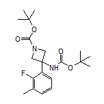 N,1-二-Boc-3-氨基-3-(2-氟-3-甲基苯基)氮杂环丁烷