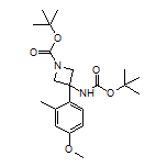 N,1-二-Boc-3-氨基-3-(4-甲氧基-2-甲基苯基)氮杂环丁烷