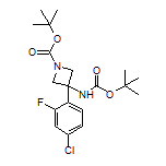 N,1-二-Boc-3-氨基-3-(4-氯-2-氟苯基)氮杂环丁烷