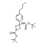 N,1-二-Boc-3-氨基-3-(4-丁基苯基)氮杂环丁烷