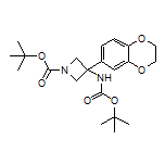 N,1-二-Boc-3-氨基-3-(2,3-二氢苯并[b][1,4]二噁英-6-基)氮杂环丁烷