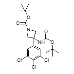N,1-二-Boc-3-氨基-3-(3,4,5-三氯苯基)氮杂环丁烷