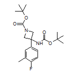 N,1-二-Boc-3-氨基-3-(4-氟-3-甲基苯基)氮杂环丁烷