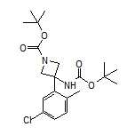 N,1-二-Boc-3-氨基-3-(5-氯-2-甲基苯基)氮杂环丁烷