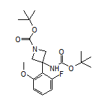 N,1-二-Boc-3-氨基-3-(2-氟-6-甲氧基苯基)氮杂环丁烷