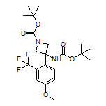 N,1-二-Boc-3-氨基-3-[4-甲氧基-2-(三氟甲基)苯基]氮杂环丁烷