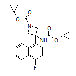 N,1-二-Boc-3-氨基-3-(4-氟-1-萘基)氮杂环丁烷