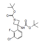 N,1-二-Boc-3-氨基-3-(3-氯-2-氟苯基)氮杂环丁烷