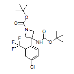 N,1-二-Boc-3-氨基-3-[4-氯-2-(三氟甲基)苯基]氮杂环丁烷