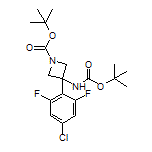 N,1-二-Boc-3-氨基-3-(4-氯-2,6-二氟苯基)氮杂环丁烷