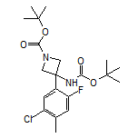 N,1-二-Boc-3-氨基-3-(5-氯-2-氟-4-甲基苯基)氮杂环丁烷