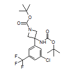 N,1-二-Boc-3-氨基-3-[3-氯-5-(三氟甲基)苯基]氮杂环丁烷