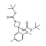 N,1-二-Boc-3-氨基-3-(2-甲氧基-5-甲基苯基)氮杂环丁烷